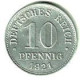 ALLEMAGNE / 10 PFENNIG / 1921   / ETAT SUP : 3.23 :g : Pas De Lettre D'atelier - 10 Renten- & 10 Reichspfennig