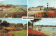 ANGLETERRE - Southsea - The Castle - The Promenade - Rock Gardens - Canoe Lake - Carte Postale Ancienne - Southsea