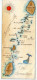 St. Vincent 1985 Postcard Map Of The Grenadines Islands; 35c. Orchid Flowers Stamp, Bequia Postmark - Saint Vincent &  The Grenadines