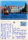 Netherland Antilles 1995 Postcard Willemstad, Curaçao - St. Anna Bay; 1g. Saba Govt. Building Stamp - Curaçao