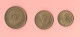 Lesoto 1 Sente + 2 + 5 Lisente 1985 E 1979 Brass Coins      ∇ 6 - Lesotho