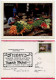 Nepal 1991 Postcard Kathmandu - Street Market; 4r. Royal Chitwan National Park, Rhinoceros Stamp - Népal