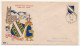 FRANCE - Env. FDC - 2F Armoiries De Champagne - Obl Ordinaire TROYES (Aube) - 23/7/1953 - 1950-1959