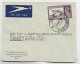 INDIA POSTAGE 14AS SOLO LETTRE COVER AIR MAIL DARYAGANU 12 JANV 1950 TO SUISSE - 1936-47 Roi Georges VI