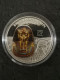 1 DOLLAR 2012 TOUTANKHAMON CUIVRE PLAQUE ARGENT 5000 EX. ILES COOK PROOF - Cookinseln