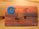 Prepaid Phonecard South Korea, Teicosline - Ship, Sunset - Corée Du Sud