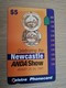 AUSTRALIA  TELSTRA  MINT $5,- NEWCASTLE  ANDA SHOW 1997  COINS ON CARD ** 1526** - Australien