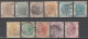 HONG KONG (CHINA) - 1863 - YVERT N°8/13+12a+15/18 OBLITERES - FILIGRANE CC - COTE 2020 = 250 EUR - Gebraucht