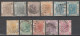 HONG KONG (CHINA) - 1863 - YVERT N°8/13+12a+15/18 OBLITERES - FILIGRANE CC - COTE 2020 = 250 EUR - Used Stamps