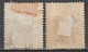 HONG KONG (CHINA) - 1885 - YVERT N°46+48 OBLITERES - COTE 2020 = 22.5 EUR - Oblitérés