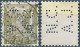 Svizzera-Switzerland-Schweiz-Suisse,HELVETIA,1934, 3(C) Obliterated In 1935 (PERFIN) - Perforadas