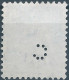 Svizzera-Switzerland-Schweiz-Suisse,HELVETIA,1915 -1918 , Helvetia With The Sword 80(C)grey (PERFIN) - Perfins