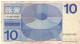 10 GULDEN  25 APRIL 1968  GEBRUIKTE STAAT -  2 SCANS - 10 Gulden