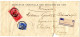 IRAN - LETTRE RECOMMANDEE (VERSO PARTIEL) DE BUSHIRE POUR LA FRANCE, 1912 - Iran