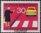 Allemagne 1971 Y&T 534 à 537 MÜSTER. Sécurité Routière, Nouvelle Réglementation. Dépassement, Priorité Au Piéton - Ongevallen & Veiligheid Op De Weg