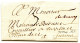 BELGIQUE - DE COURTRAY MANUSCRIT SUR LETTRE AVEC CORRESPONDANCE POUR FURNES, 1693 - 1621-1713 (Spaanse Nederlanden)