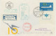 ISRAEL 22.7.1959, FDC 10 Jahre Zivilluftfahrt In Israel Und Erstflug Israel Airlines LY 417 „LOD SEDE TEUFA – MÜNCHEN“ - Luftpost