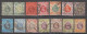 HONG KONG (CHINA) - 1904/1911 - YVERT N°77/84+86+89+95/97 OBLITERES FILIGRANE CA MULTIPLE - COTE = 135 EUR - Usati