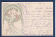 CPA Mucha Art Nouveau Femme Girl Woman Circulé - Mucha, Alphonse