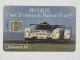 Télécarte - PEUGEOT - 1er Aux 24 Heures Du Mans En 92 Et 93 - Cars