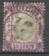 HONG KONG (CHINA) - 1903 - YVERT N°71 OBLITERE FILIGRANE CA  - COTE = 55 EUR - Gebraucht