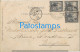 223063 ARGENTINA BUENOS AIRES CONSTITUCION PLAZA & ESTACION DE TREN STATION TRAIN CIRCULATED TO UK POSTAL POSTCARD - Argentine