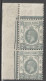 HONG KONG (CHINA) - 1937 - YVERT N°136 ** MNH En PAIRE BORD DE FEUILLE  - COTE = 50++ EUR - Ongebruikt