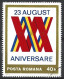 Romania 1974. Scott #2510 (U) Romanian And Communisr Flag Forming ''XXX'' - Used Stamps