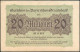 Bayerische Bank 20 Millionen Mark 1. Aug. 1923 Rote Kenn Nr.500791(6stellig) UNC.- - 20 Miljoen Mark