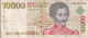 BILLETE DE VENEZUELA DE 10000 BOLIVARES DEL AÑO 1998  (BANKNOTE) - Venezuela