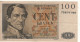 BELGIUM   100 Francs P129c   Dated 18.07.57    ( Leopold I, -  Bank Building, Walthère Frère- Orban  At Back ) - 100 Francos