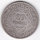 Maroc Protectorat Français. 20 Francs AH 1352 1933, Mohammed V , En Argent, Lec# 271 - Maroc