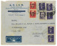 P2654 - ITALIA AMGVG , BELLISSIMA LETTERA COMMERCIALE, AFFRANCATA PER L. 55 (L 5 IN ECCESSO), PER L’INDIA 15.4.47 - Marcophilia