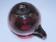 Delcampe - -JOLI PETIT VASE VERRE Bullé Signé  BIOT Couleur Aubergine Claire JUS GRENIER    E - Vases