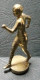 Statuetta In Bronzo - " Il Maratoneta "  Formato H 5 Cm X Largh. Base 2 Cm. Fronte Retro - Personnages