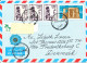 Egypt Air Mail Cover Sent To Denmark Topic Stamps See Backside Of The Cover - Posta Aerea