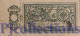 AFGHANISTAN 1 RUPEE 1920 PICK 1b AUNC  W/COUNTERFOIL - Afghanistan