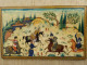 Delcampe - Ancienne Peinture Miniature Perse Iran Jeu Équestre Polo Sport Cheval Chevaux - Oosterse Kunst