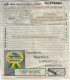 Brazil 1972 Telegram Shipped To Copacabana Authorized Advertising Pira Spuma Foam Mattress And Industrial Plastic - Brieven En Documenten