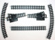 JOUEF HO 6 RAIL 2 AIGUILLAGE MANUEL R=385, 2 DROIT N°475, 2 COURBE N°470 R=325mm, MODELISME FERROVIAIRE TRAIN (2105.246) - Track