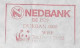 South Africa 1991 Airmail Cover Fragment Meter Stamp Francotyp-Postalia Slogan Nedbank Bank From Durban Panda - Lettres & Documents