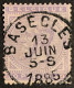 Leopold II OBP 41 - 50c Lichtviolet -  Gestempeld EC BASECLES 13 JUIN 5-S 1885 - Perfecte Slag - 1883 Leopoldo II