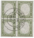 Antichi Stati Italiani - Sardegna - Quartina Del 5 Cent Verde Oliva Con Nitido Annullo Centrale Fiorenzuola 16.1.61 - Ra - Andere & Zonder Classificatie