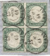 Antichi Stati Italiani - Sardegna - Frammento Con Blocco Di Quattro Del 5 Cent Verde Smeraldo  - Intra 19.5.57 In D.C. - - Sonstige & Ohne Zuordnung
