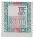 Italia - Repubblica - 1979 Repubblica - Alto Valore 3000 Lire Senza La Stampa Dell'effige - Cert. Raybaudi - (Bolaffi 15 - Autres & Non Classés