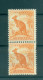 Australie 1948-49 - Y & T N. 163A - Série Courante (Michel N. 194) - Paire Coil (iii) - Mint Stamps