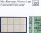 Ireland 1922 Thom Rialtas 5-line Ovpt In Blue-black On ½d, Marginal Block Of 6 Incl "R Over Se" Mint Unmounted - Unused Stamps