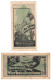 TWO WW2 Germany Nazi Propaganda FORGERY Overprint On Genuine 1000 Mark 1923 Banknote VF- - Other & Unclassified