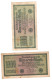 TWO WW2 Germany Nazi Propaganda FORGERY Overprint On Genuine 1000 Mark 1923 Banknote VF- - Other & Unclassified