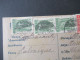 Griechenland 1921 GA Feldpostkarte Aus Der Heimat P1 Mit 4x Zusatzfrankatur Nach Berlin Charlottenburg Gesendet - Ganzsachen